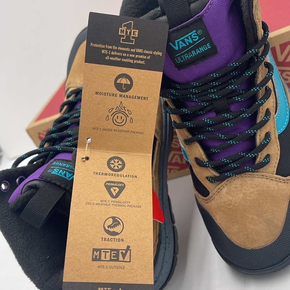 Vans WMNS High-Top Sneakers Boots Blue and Tan Accents Ultrarange Exo
Tobacco - Picture 12 of 16